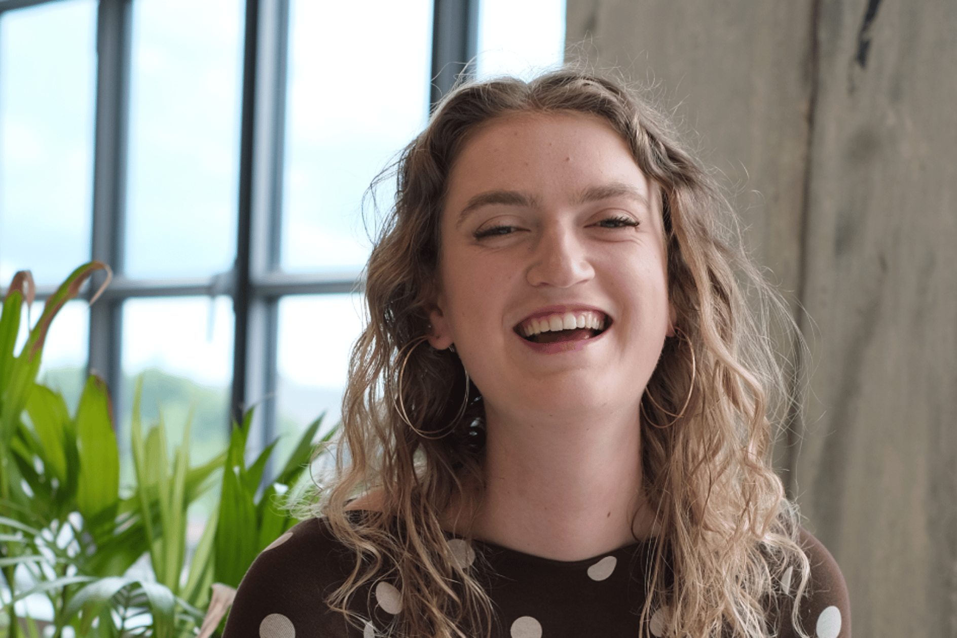 Lisan Stoffels tijdens haar stage bij 35